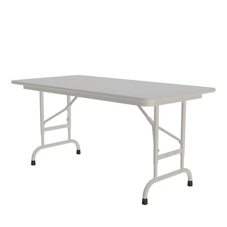 Correll CFA Adjustable Melamine Folding Tables 24x48 Gray Granite CFA2448M-15